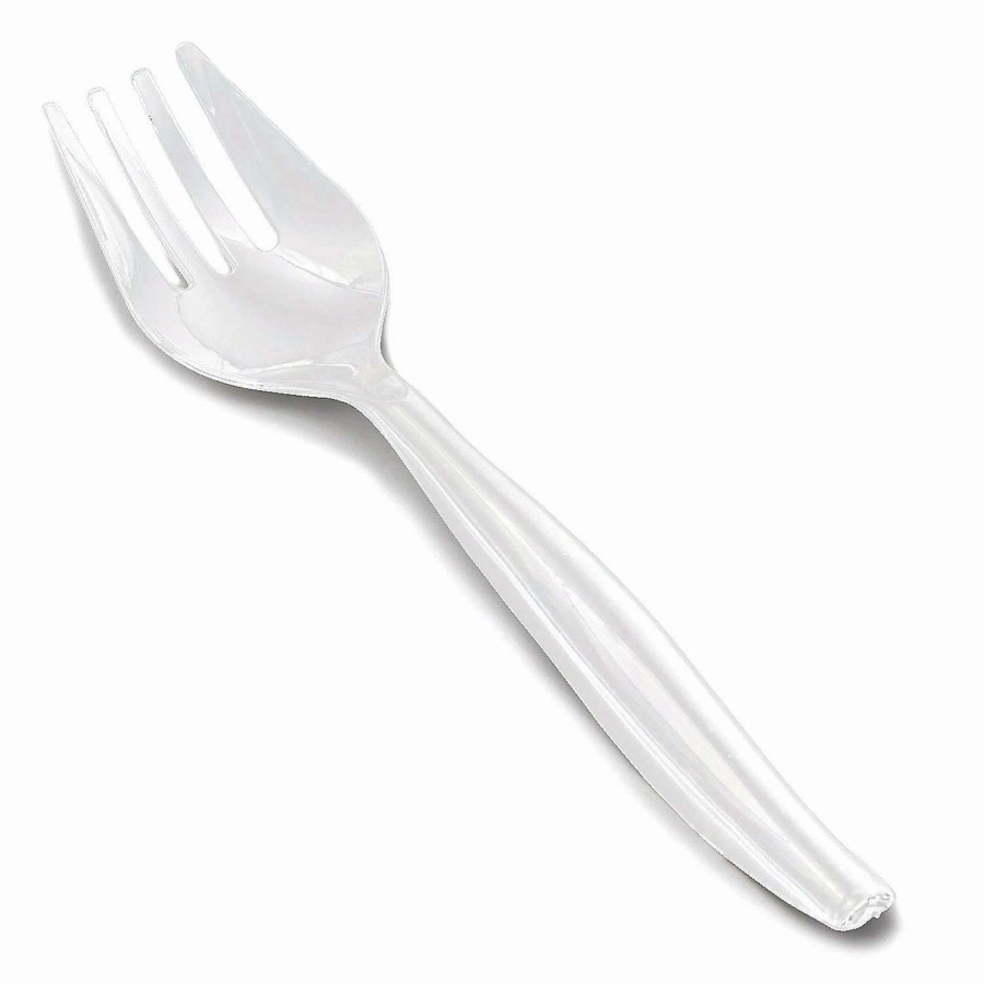 Serveware * | Flash Sale Kaya Collection Clear Disposable Plastic Serving Forks (150 Forks)