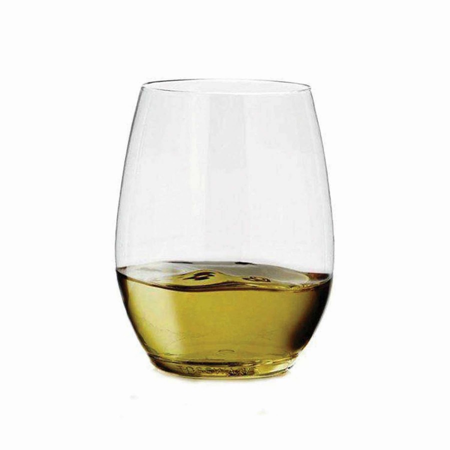 Drinkware * | Best Deal Kaya Collection 16 Oz. Clear Elegant Stemless Disposable Plastic Wine Glasses (64 Glasses)